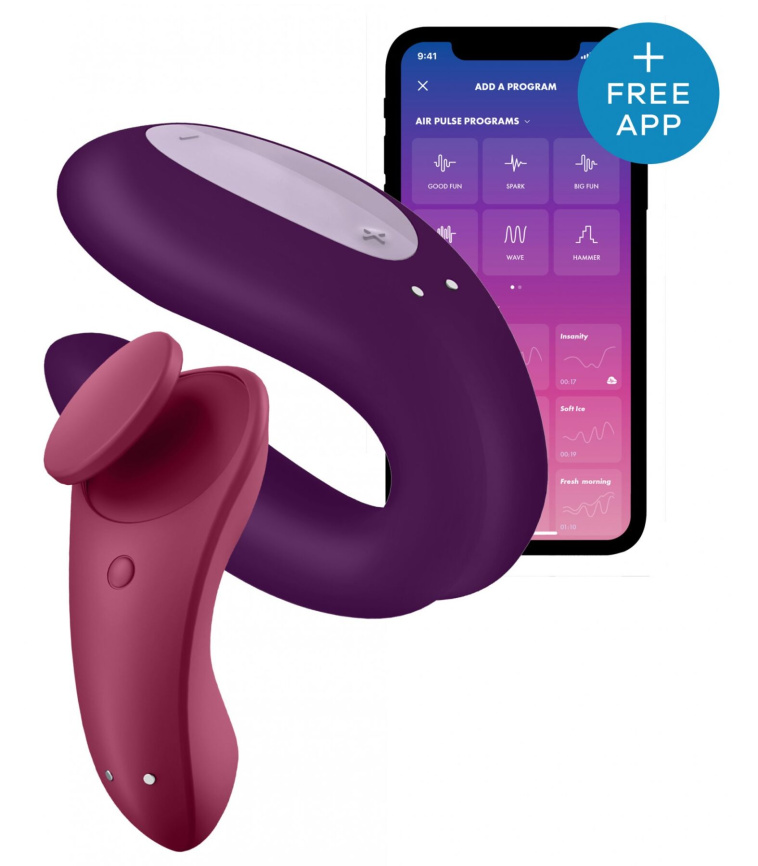 Набір Satisfyer Partner Box 1 (вібратор для пар Double Joy + вібратор у трусики Sexy Secret) фото 2