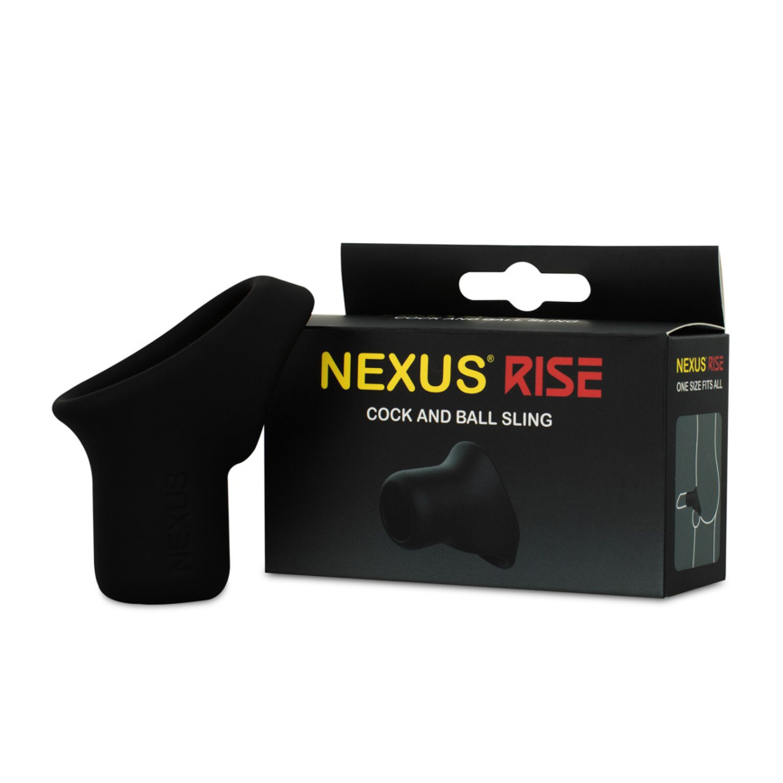 Ерекційне кільце Nexus Rise Cock and Ball Sling, для члена та яєчок, дуже широке фото 5