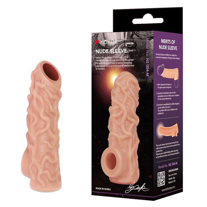 Насадка на член Kokos Nude Sleeve NS 004 L фото 2