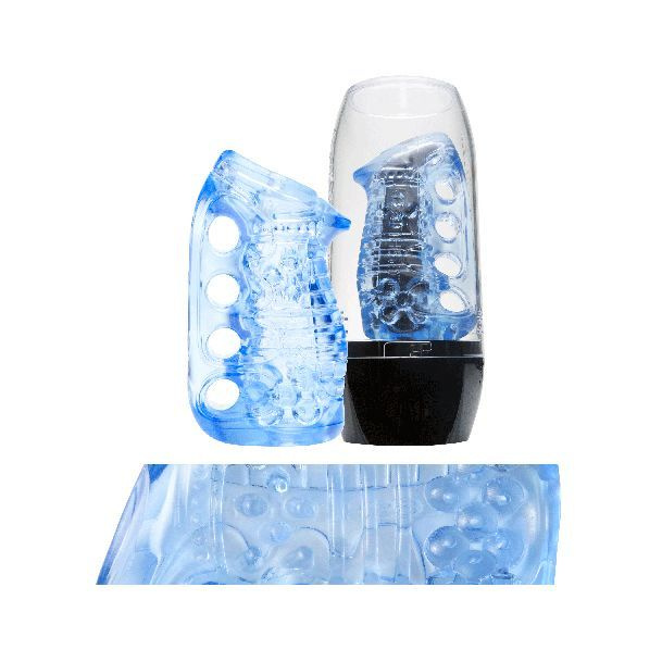Мастурбатор Fleshlight Fleshskins Grip Blue Ice, надійна фіксація на руці, відмінно для пар та мінет фото 6