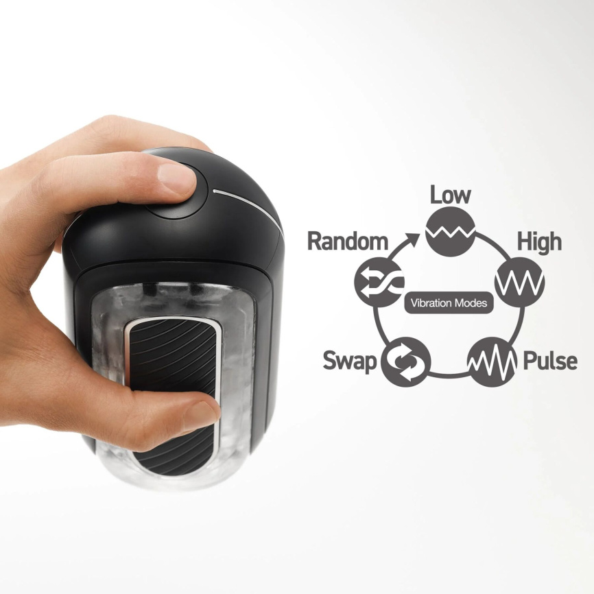 Мастурбатор Tenga Flip Zero Gravity Electronic Vibration Black фото 7
