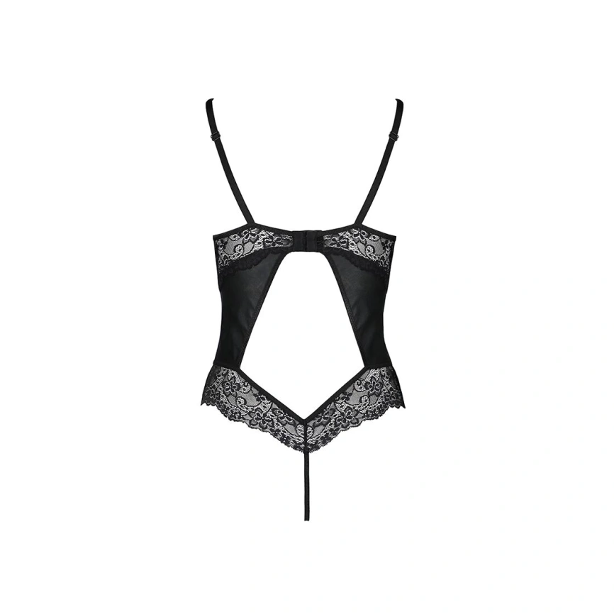 Боди из эко-кожи и кружева Passion LOONA BODY L/XL, black фото 10