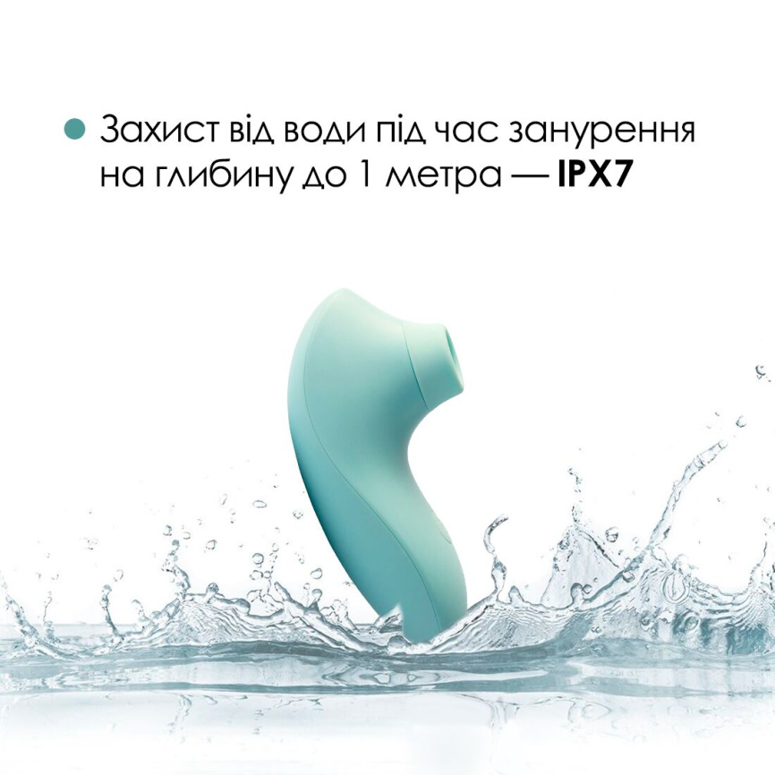 Вакуумний стимулятор Svakom Pulse Lite Neo Seafoam Blue, керується зі смартфона фото 11