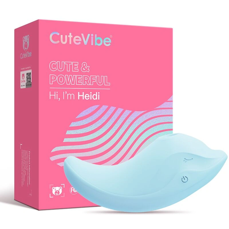 Вибратор и вакуумный стимулятор CuteVibe Heidi Blue фото 4