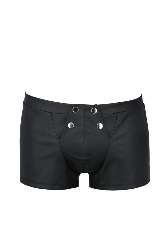 Чоловічі шкіряні боксери з клапаном Passion 050 SHORT PATRICK L/XL Black фото 3