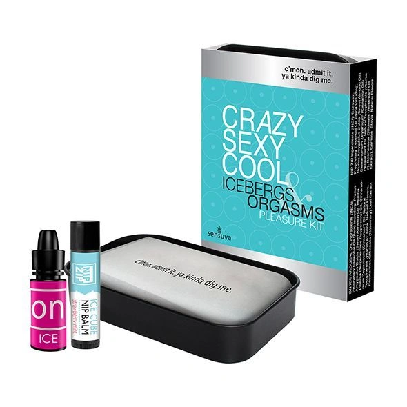 Подарочный набор Sensuva Crazy Sexy Cool: жидкий вибратор и бальзам для сосков охлаждающие фото 1