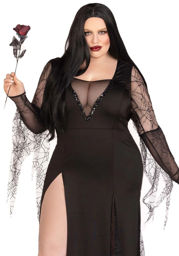 Костюм Мортиши Аддамс Leg Avenue Sexy Spooky Morticia 3X–4X фото 1