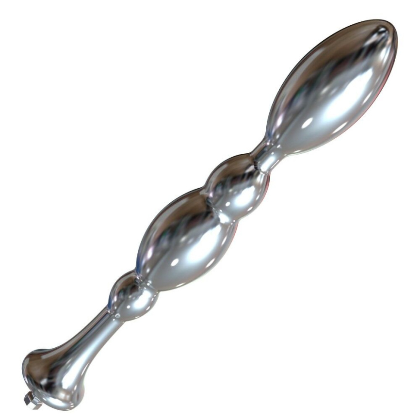 Металевий анальний плаг для секс-машин Hismith Bullet Anal Toy, система KlicLok фото 1