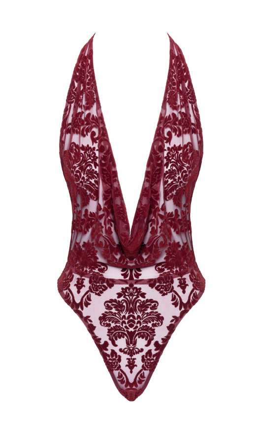 Боді Noir Handmade F386 Kink Royal cascade bodysuit L фото 7
