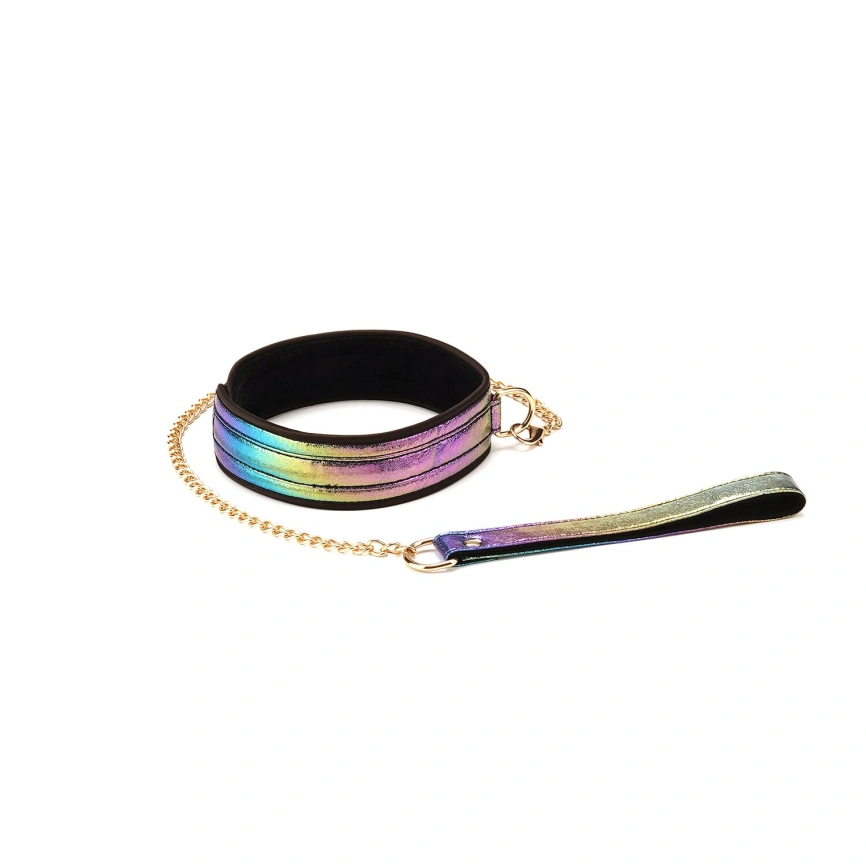 БДСМ-набор Liebe Seele Vivid Rainbow 8 Pieces Set, 8 аксессуаров, экокожа на бархатной основе фото 5