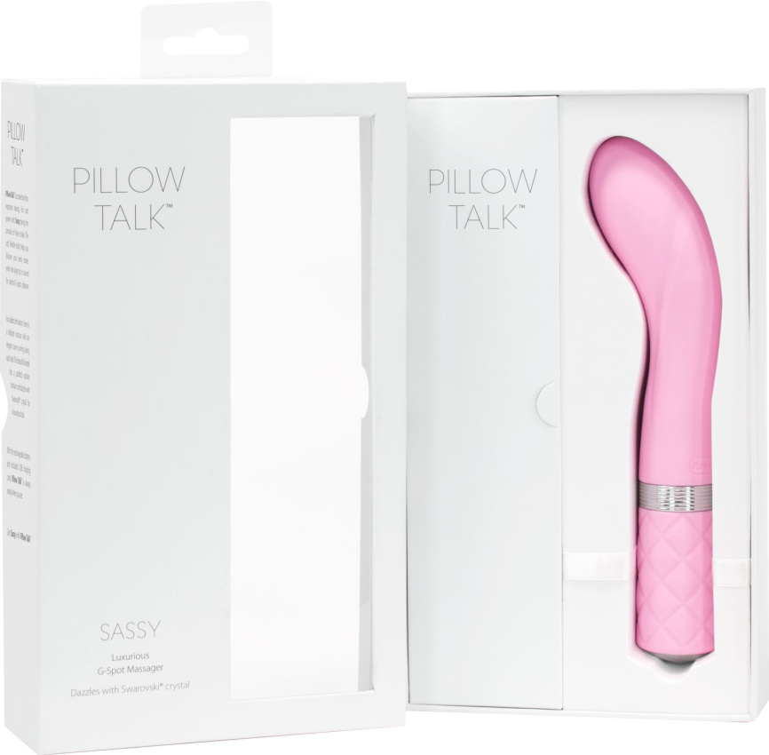 Розкішний вібратор Pillow Talk - Sassy Pink з кристалом Сваровські для точки G, подарункова упаковка фото 11