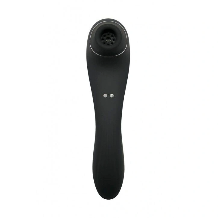 Вакуумный стимулятор с вибрацией Wooomy Smoooch Black Clitoral Suction & Vibration фото 2