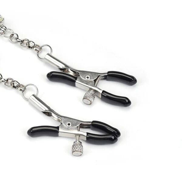 Затискачі для сосків із сердечком Liebe Seele Glow-in-dark Nipple Clamps Blue, світяться в темряві фото 3