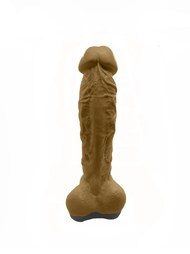 Мыло в форме пениса Чистий Кайф Brown size XL, крафтовое мыло-член, натуральное фото 3