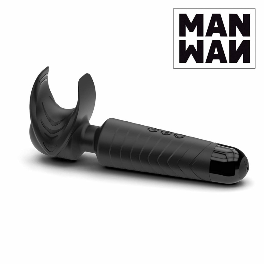 Мастурбатор-вібромасажер Manwan MAN.WAND, відмінно для пар, вібро-мінет, 20 режимів фото 1