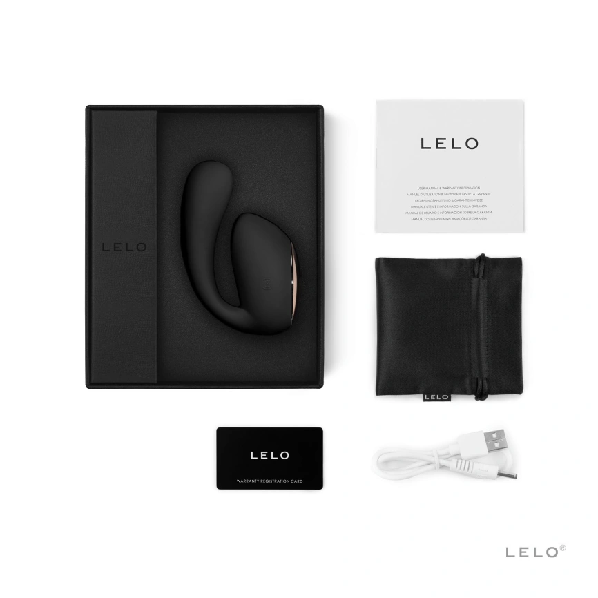 Смарт-вибратор LELO Ida Wave Black, вагинально-клиторальный, технология WaveMotion, 2 мотора фото 6