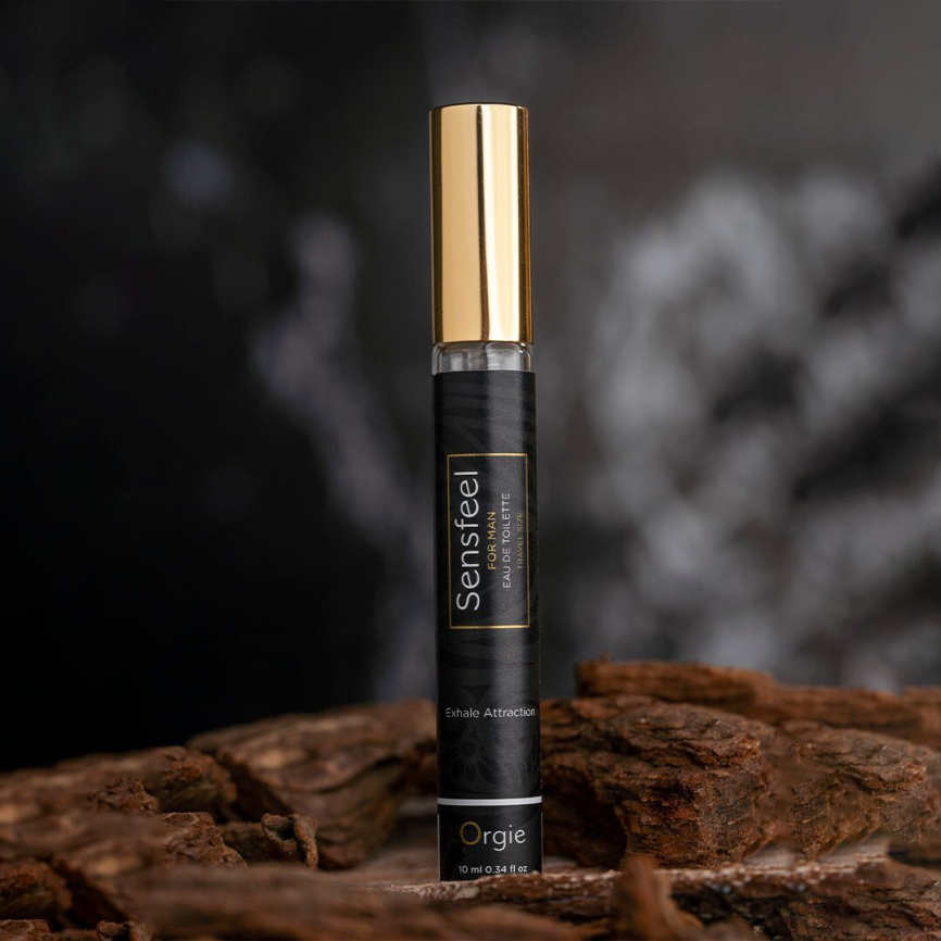 Чоловічі парфуми з феромонами Orgie – Sensfeel for Man Travel Size (10 мл), цитрусово-деревний аромат  фото 4