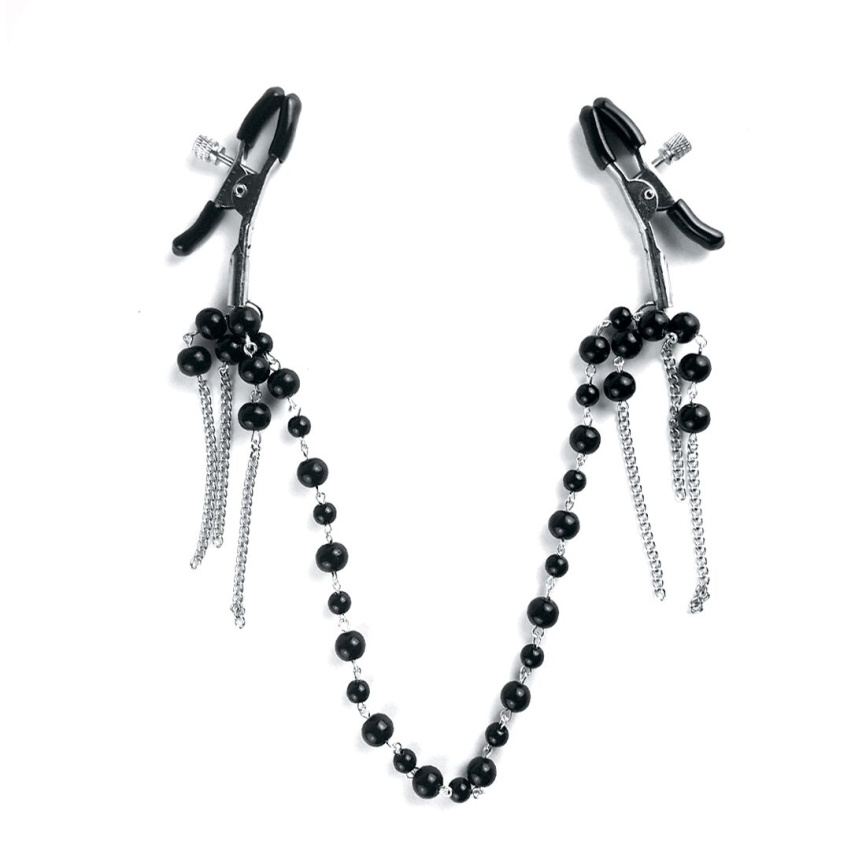 Затискач для сосків Art of Sex - Nipple clamps Afina Black фото 1