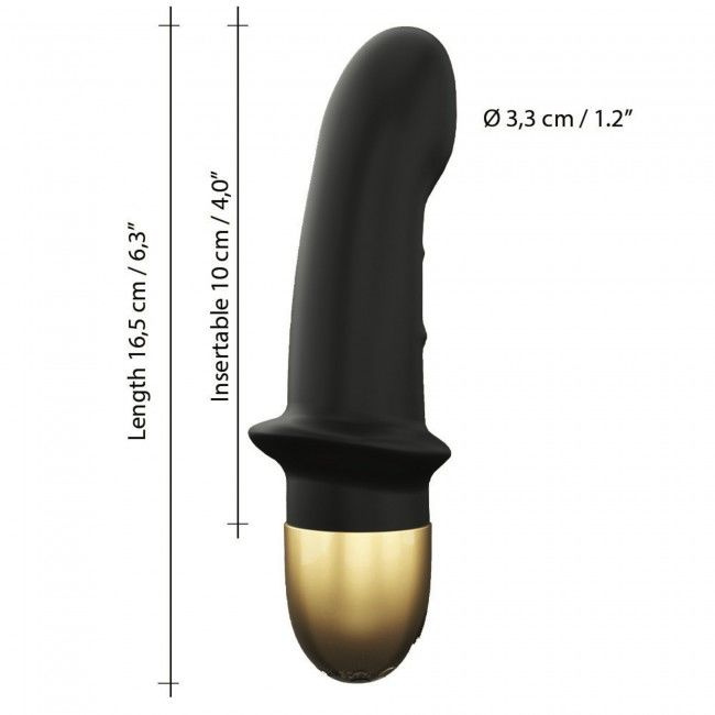 Вібратор Dorcel Mini Lover Black 2.0 перезаряджуваний, для точки G і масажу простати фото 5