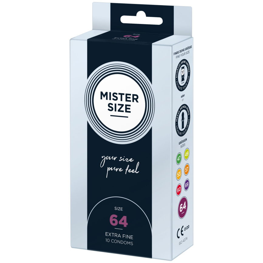 Презервативи Mister Size - pure feel - 64 (10 condoms), товщина 0,05 мм фото 2