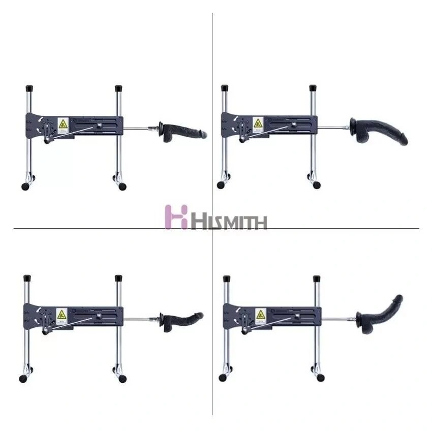 Фаллоимитатор для секс-машин Hismith 8.3″ Silicone Dildo Black, система KlicLok, гибкий стержень фото 4