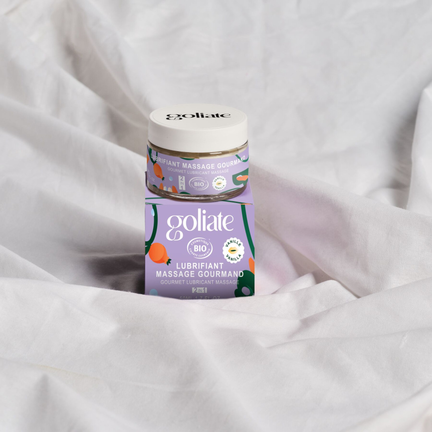 Масажна олія-лубрикант з ароматом та смаком ванілі Goliate Couple Gourmand Vanille 50 мл фото 2