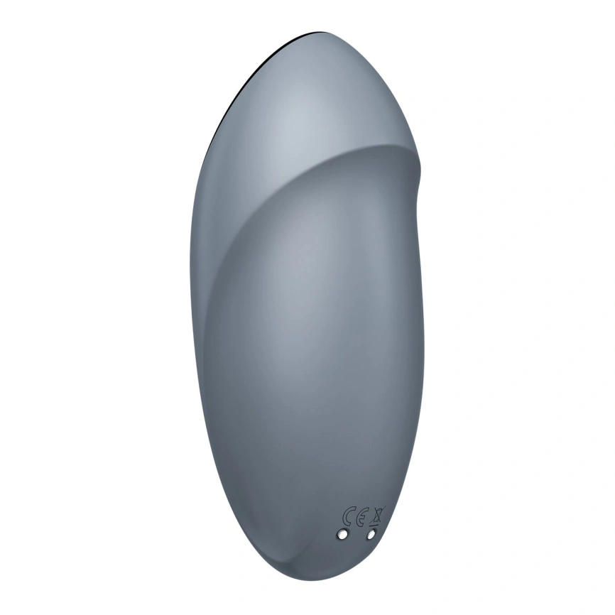 Вибростимулятор-пульсатор Satisfyer Tap & Climax 1 Bluegrey, эффект постукивания пальцем, 2 мотора фото 5