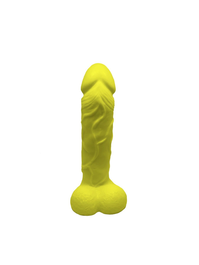 Мило у формі пеніса Чистий Кайф Yellow size L, крафтове мило-член, натуральне фото 3