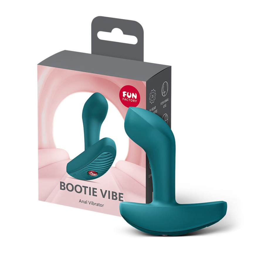 Анальна пробка Fun Factory Bootie Vibe Bottle Green фото 8