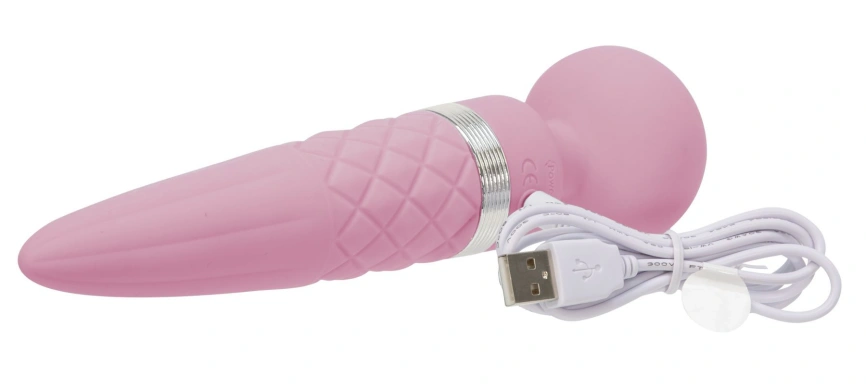 Вибромассажер 2в1 PILLOW TALK - Sultry Pink, классический массажер и вибратор с ротацией, подогрев фото 10