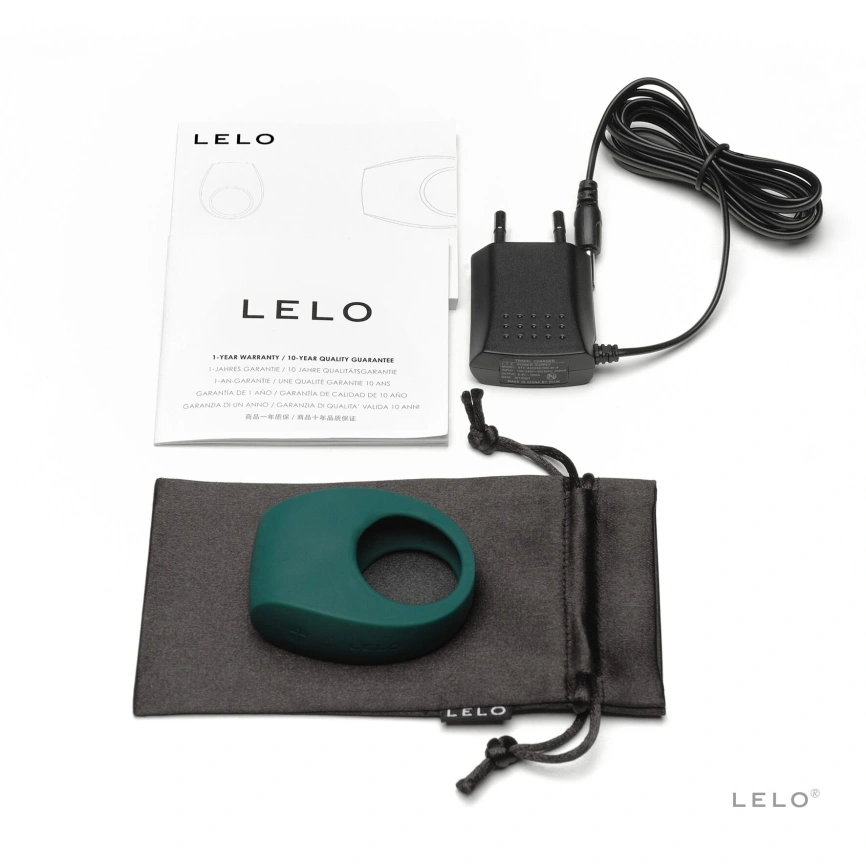 Эрекционное кольцо с вибрацией LELO Tor 2 Green фото 4