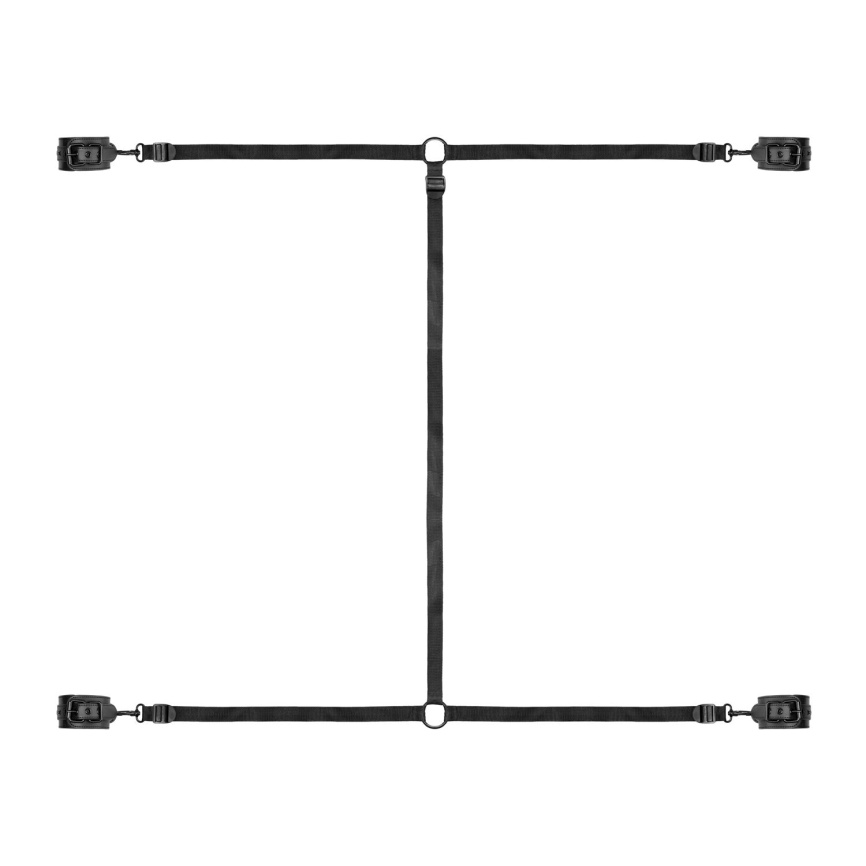 Фіксатор на ліжко з наручниками та поножами Bedroom Fantasies: Under the bed Restraint Bondage Set фото 2