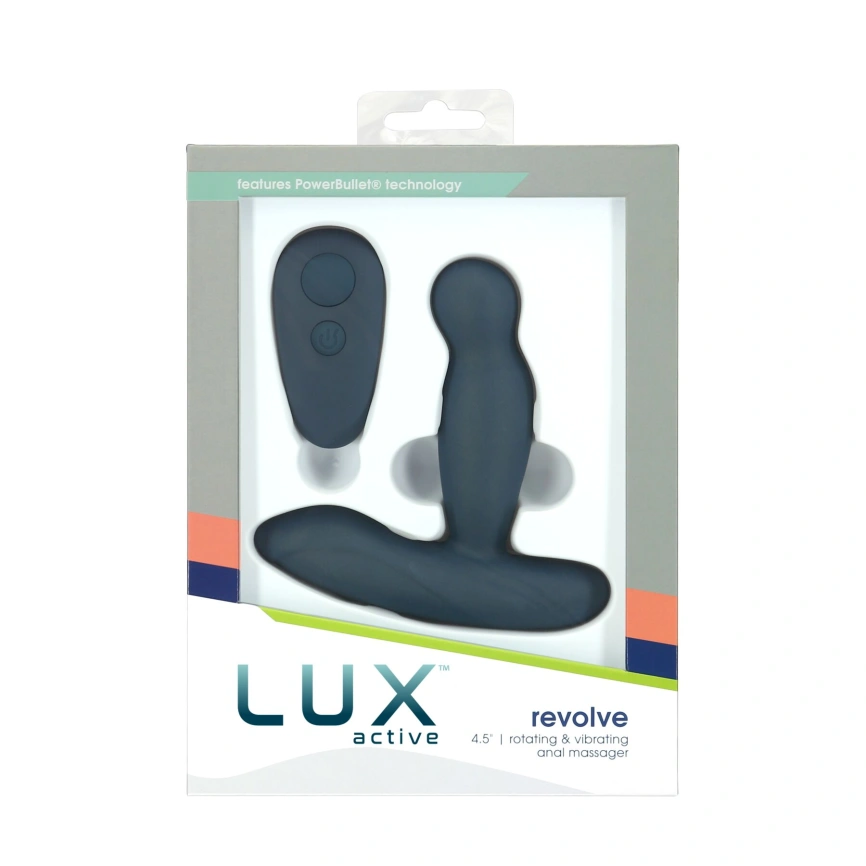 Массажер простаты с ротацией и вибрацией Lux Active Revolve, пульт ДУ фото 6
