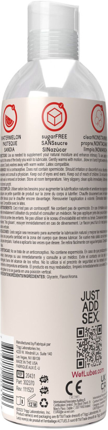 Розпродаж!!! Зігрівальний лубрикант Wet Warming Watermelon 4in1, 118 мл (термін 16.11.2026) фото 2