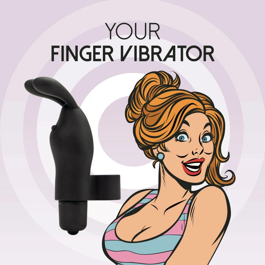Вибратор на палец FeelzToys Magic Finger Vibrator Black фото 2