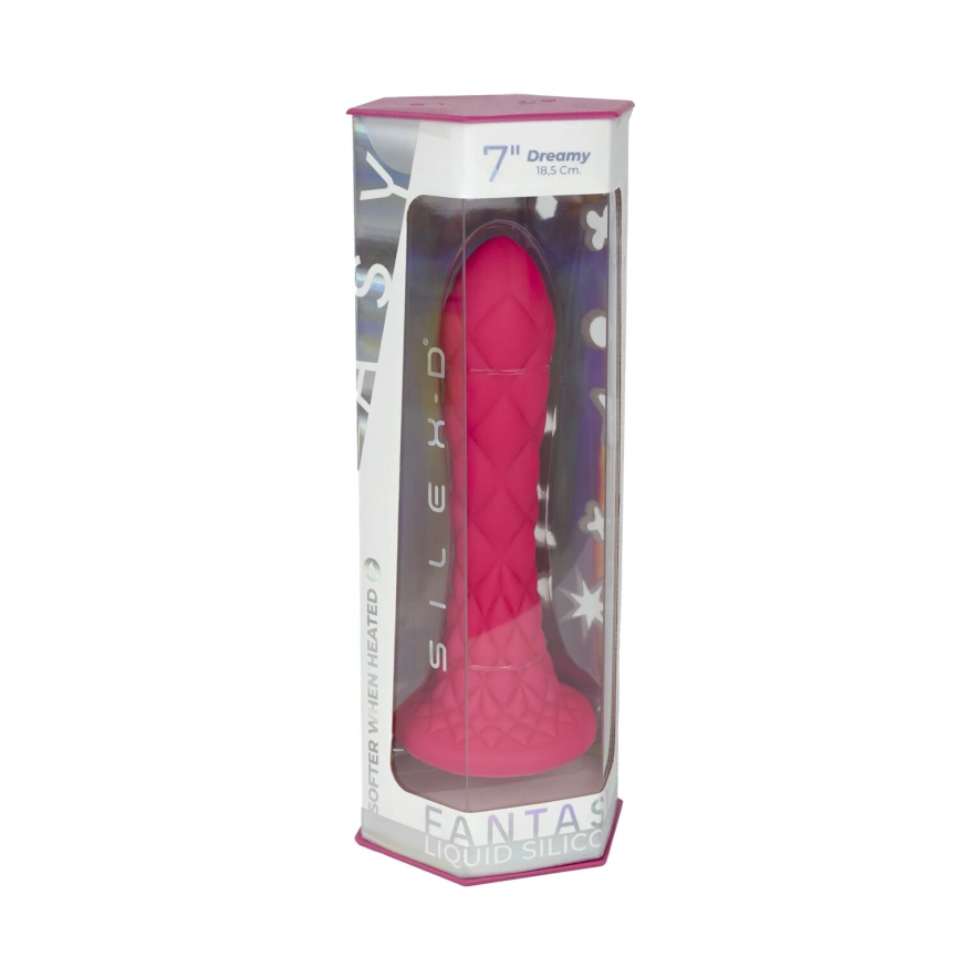 Фаллоимитатор SilexD Fantasy Liquid Silicone Dreamy 7in Pink фото 9
