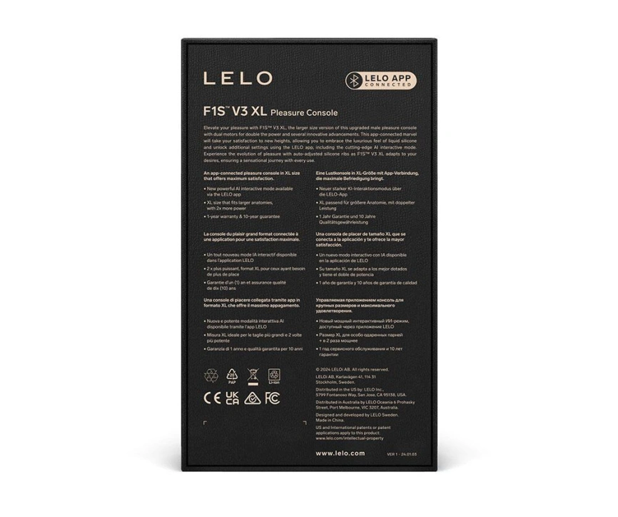 Смарт-мастурбатор LELO F1S V3 XL Red, увеличенный, 2 мотора, 8 режимов, стимуляция звуковыми волнами фото 5