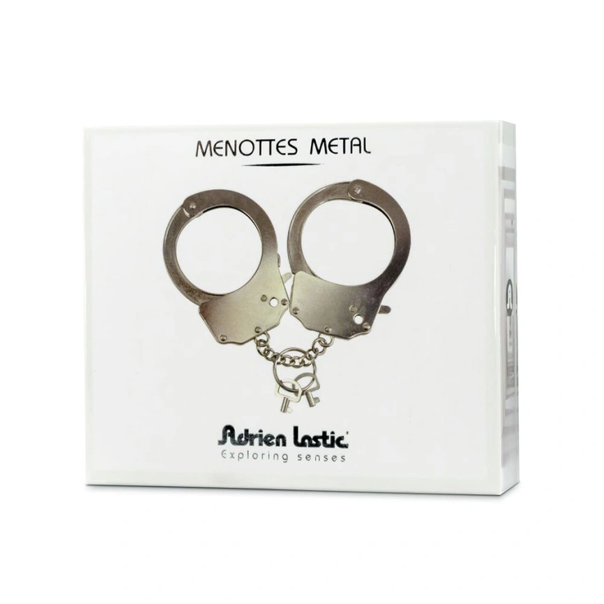 Наручники металлические Adrien Lastic Handcuffs Metallic (полицейские) фото 4
