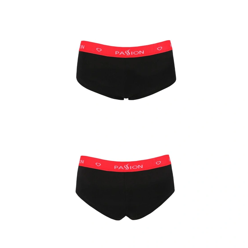 Трусики-шортики Passion PS003 PANTIES L, black фото 12