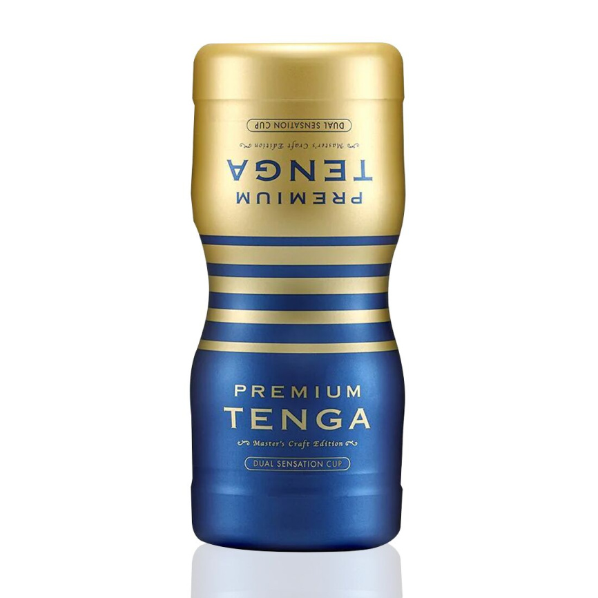 Мастурбатор Tenga Premium Dual Sensation Cup, двосторонній, з двома незалежними каналами фото 1