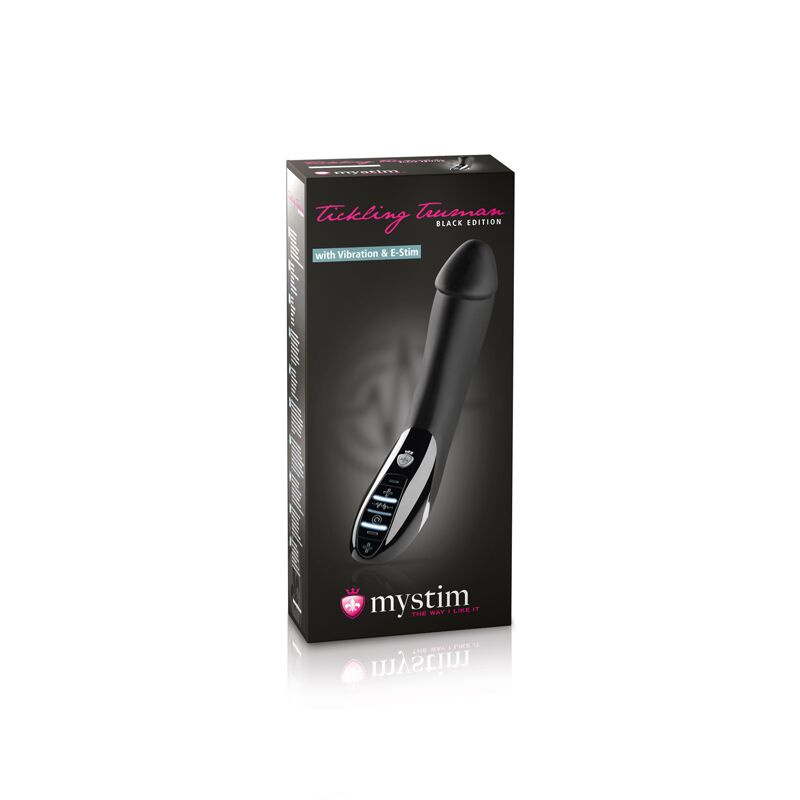 Вібратор з електростимуляцією Mystim Tickling Truman eStim Black, міостимулятор фото 14