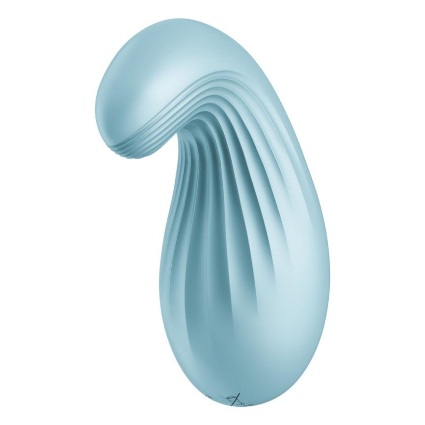 Вібратор Satisfyer Dipping Delight Light Blue, 2 мотори, гнучкий кінчик фото 2