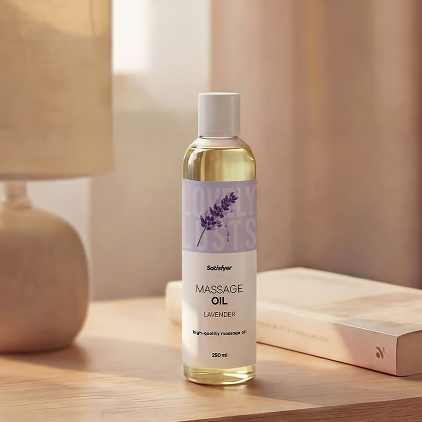 Розпродаж!!! Масажна олія Satisfyer Massage Oil Lavender 250 мл (термін 30.04.2027) фото 8