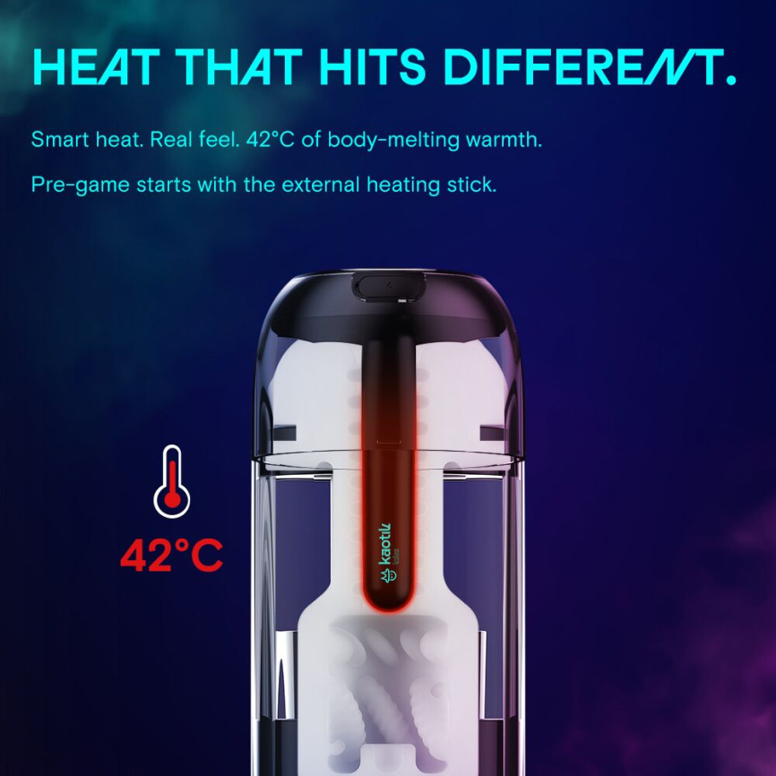 Смарт-мастурбатор Kaotik Labs The Shockwave, режим edging, імітація фрикцій фото 15