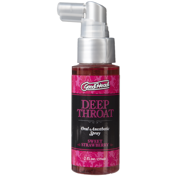 Спрей для мінету Doc Johnson GoodHead DeepThroat Spray - Sweet Strawberry 59 мл для глибокого мінету фото 1