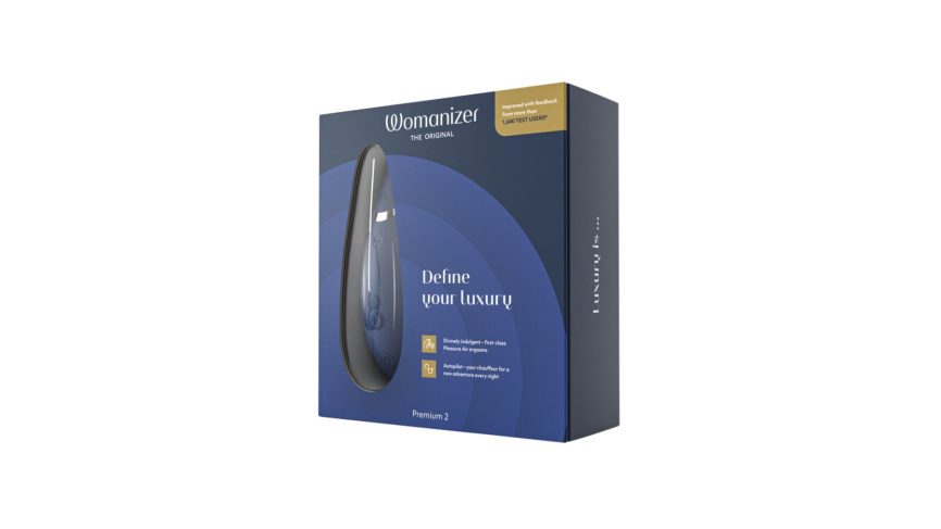 Вакуумний кліторальний стимулятор Womanizer Premium 2 - Blueberry, функції Autopilot та Smart Silence фото 8