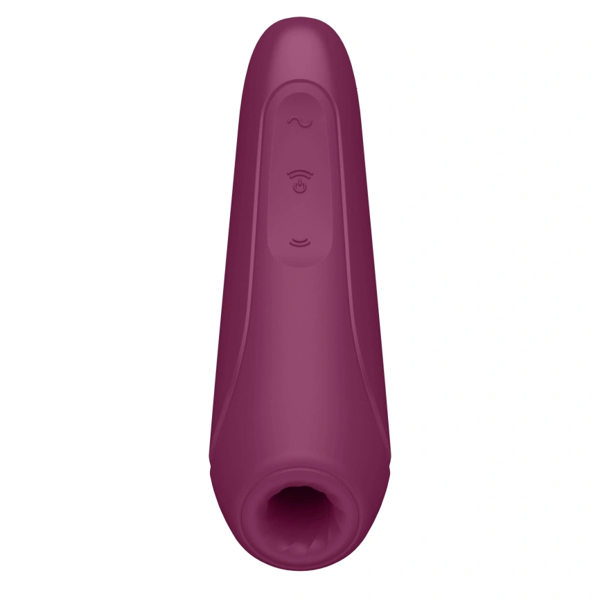 Вакуумный клиторальный стимулятор Satisfyer Curvy 1+ Rose Red с управлением через интернет фото 4