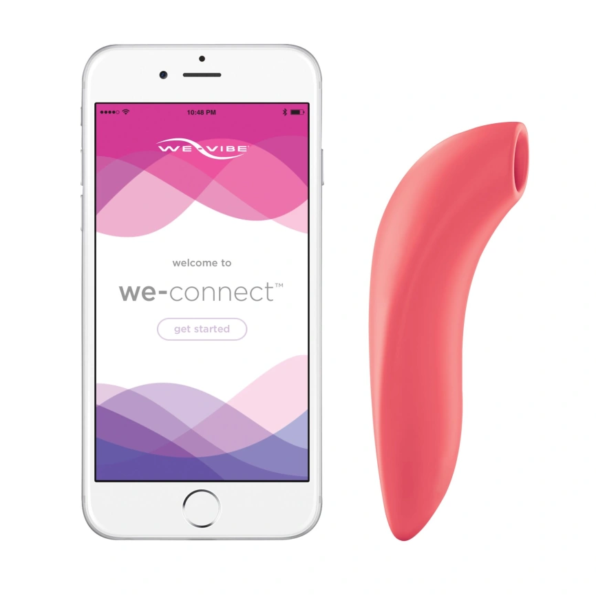 Вакуумный смарт-стимулятор для пар We-Vibe Melt Coral, удобно совмещать с проникающим сексом фото 1