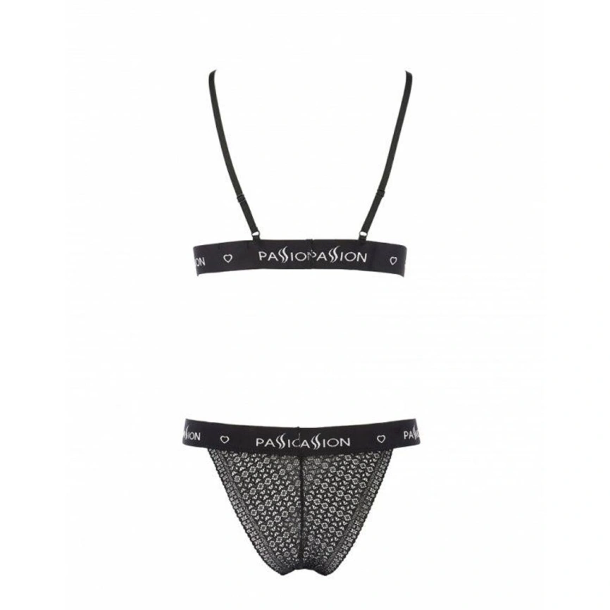 Комплект белья Passion Exclusive GLAMISS SET L/XL, black фото 9