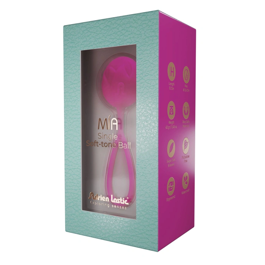 Вагинальные шарики Adrien Lastic Geisha Lastic Balls Mía Magenta (L), диаметр 4 см, масса 42 г фото 5